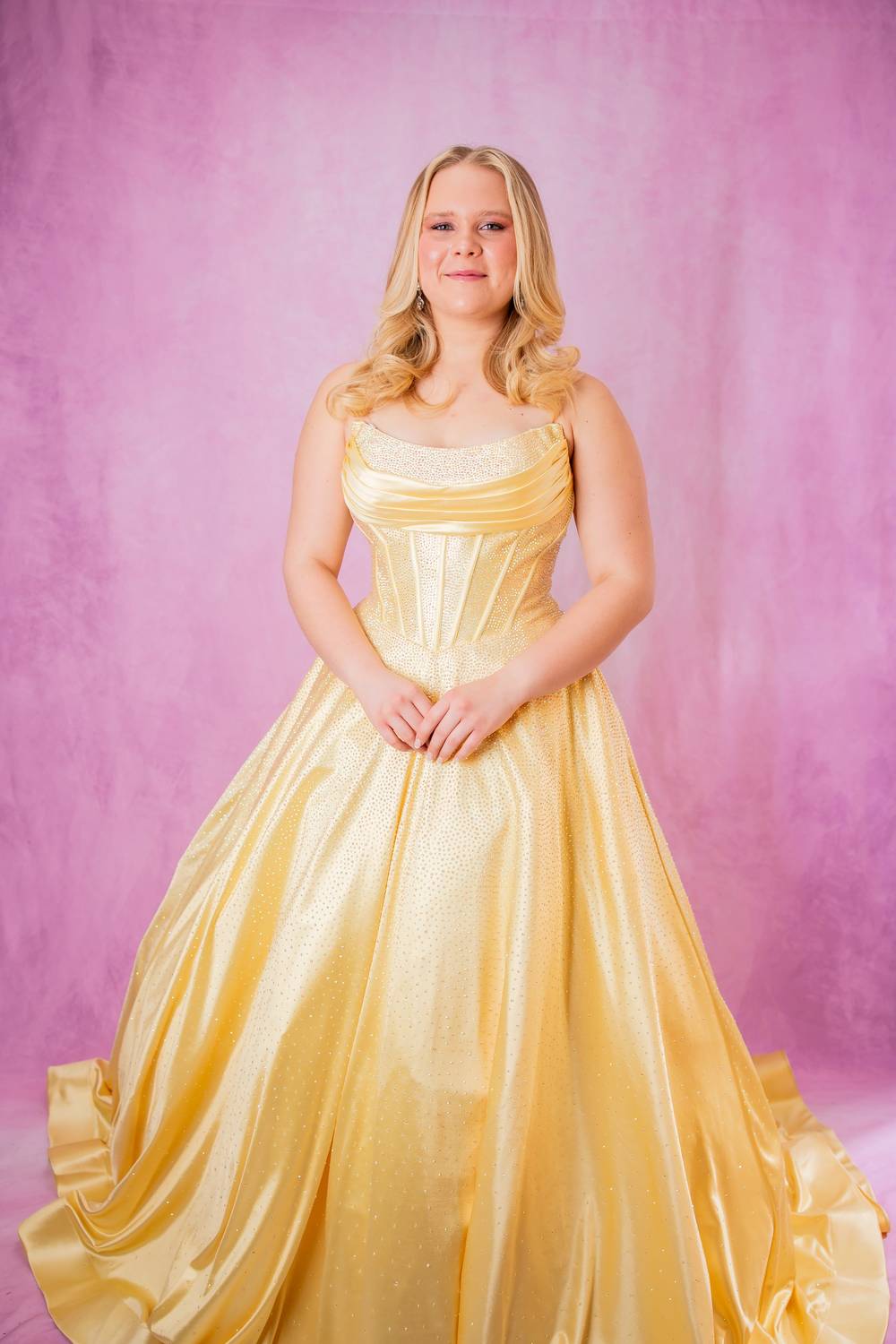 Sherri Hill - Strapless Hot Fix Ballgown