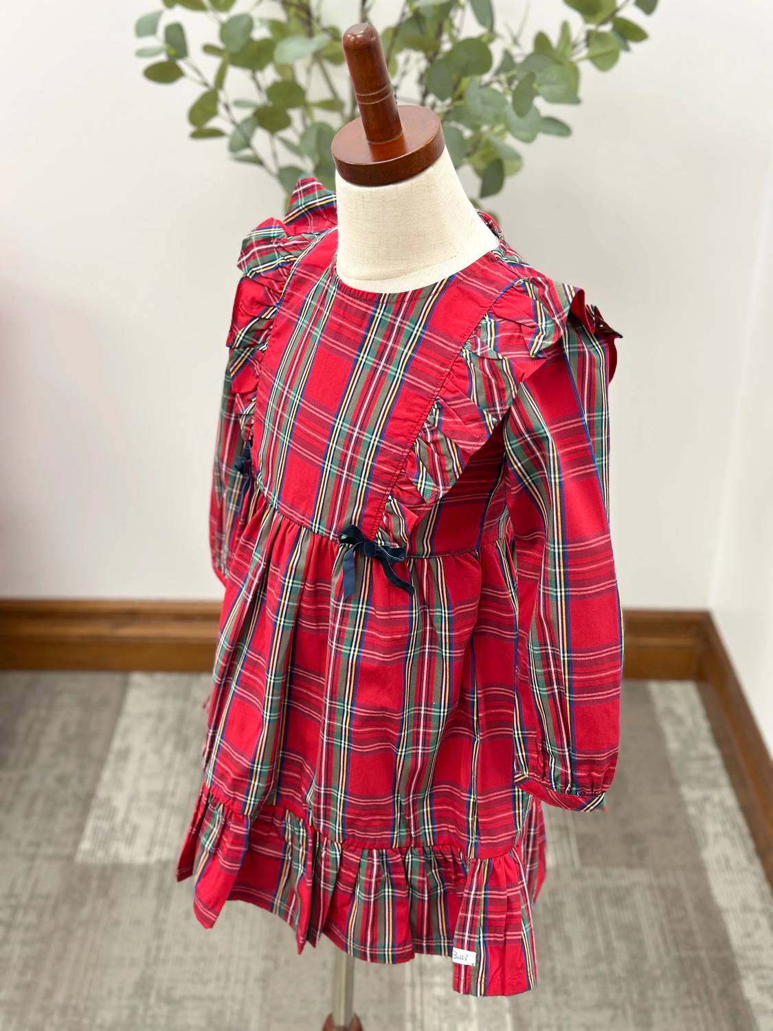 Rufflebutts - Girl's Plaid Ruffle Dress