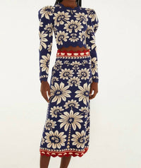 Farm Rio - Knit Midi Skirt