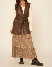 Promesa - Faux leather vest