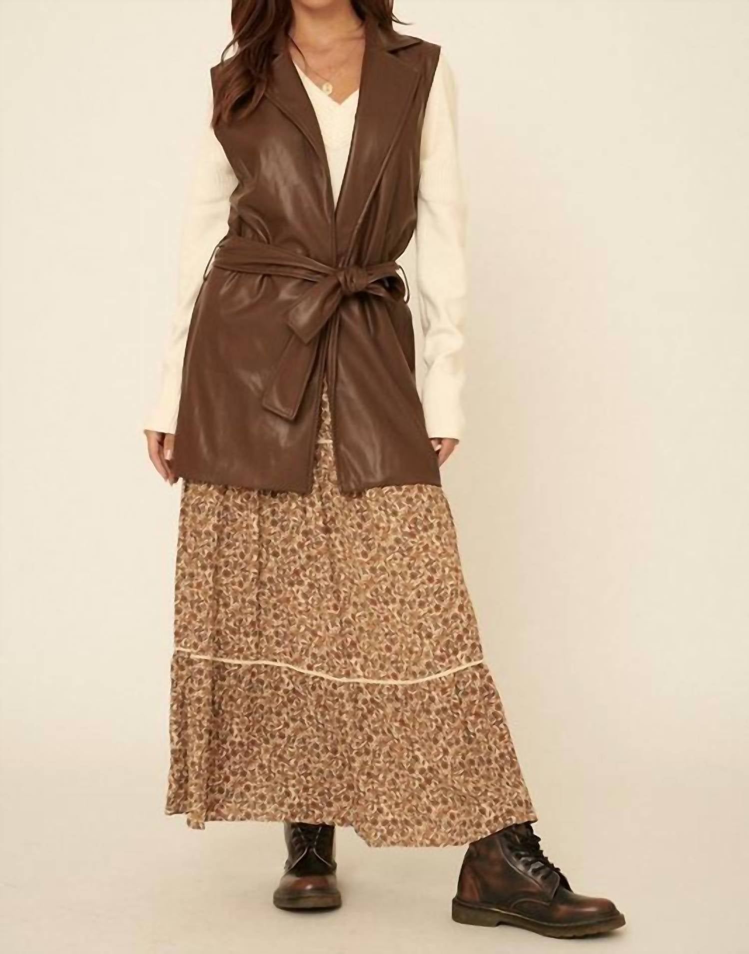Promesa - Faux leather vest