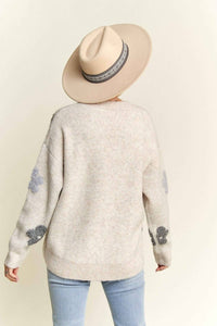 Madelyn - Puff Flower Sweater