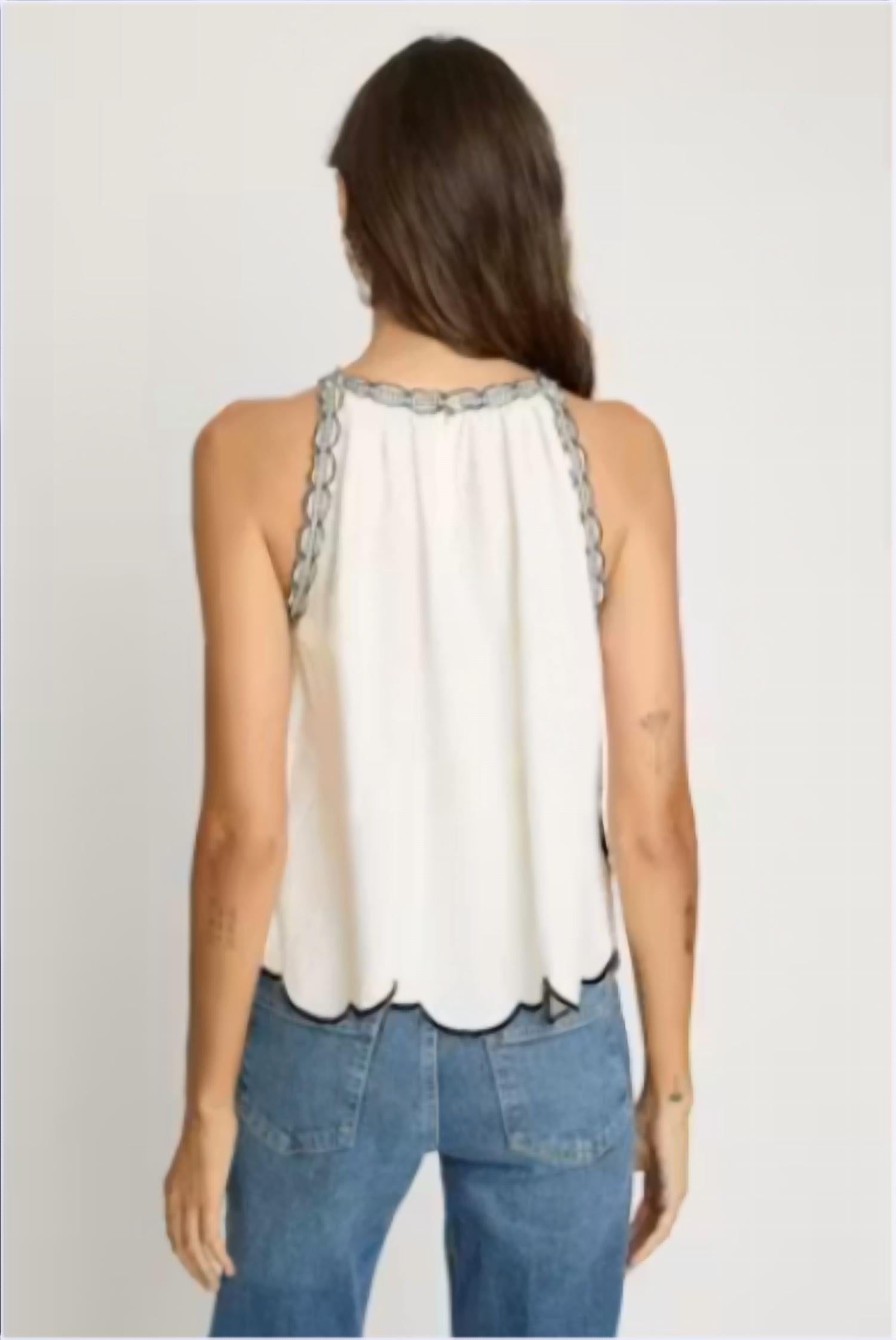Caballero - Hadley Embroidered Tank