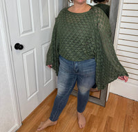 BLAKELEY Free Spirit Bell Sleeve Top in olive - women's shirt - view 4