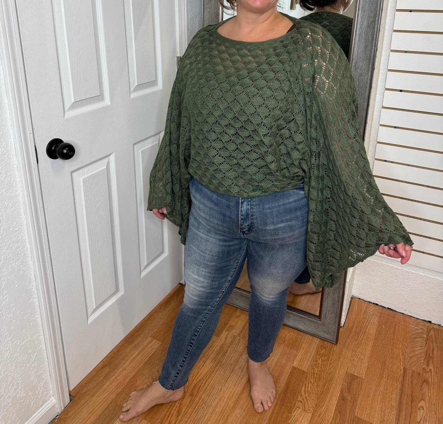 BLAKELEY Free Spirit Bell Sleeve Top in olive - women's shirt - view 4