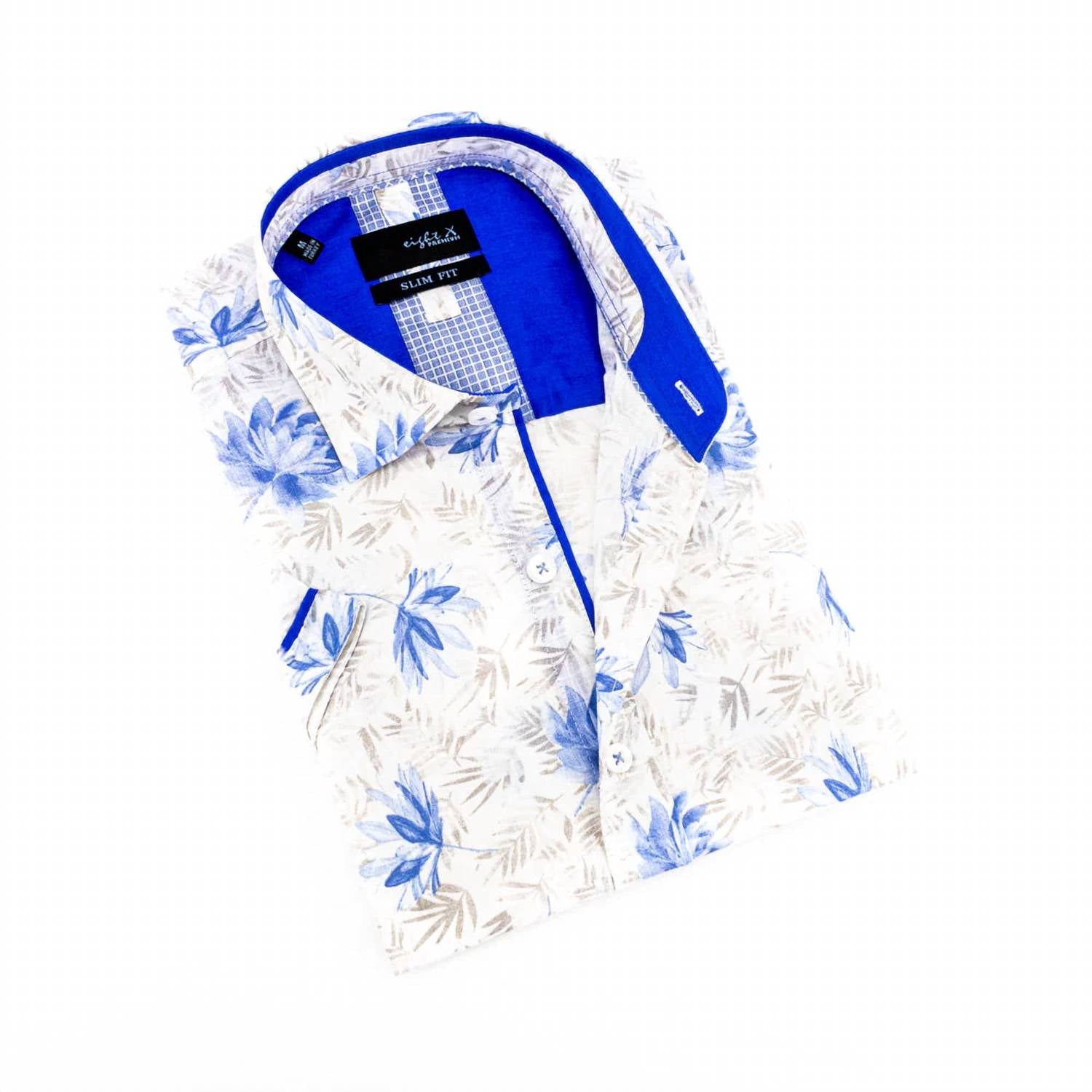 Eight X - Lotus Breeze Linen Short Sleeve Shirt