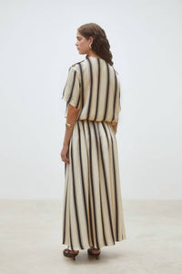 Suncoo - Lucille Striped Button-front Top