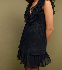 Minkpink - Greta Plisse Lurex Mini Dress