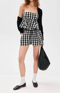 Free People - Get Free Seersucker Pull On Shorts