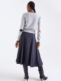 Brodie Cashmere - Queen Of Hearts Crew Neck Jumper