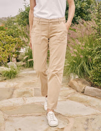 Frank & Eileen Blackrock Utility Pants in khaki - women's jeans