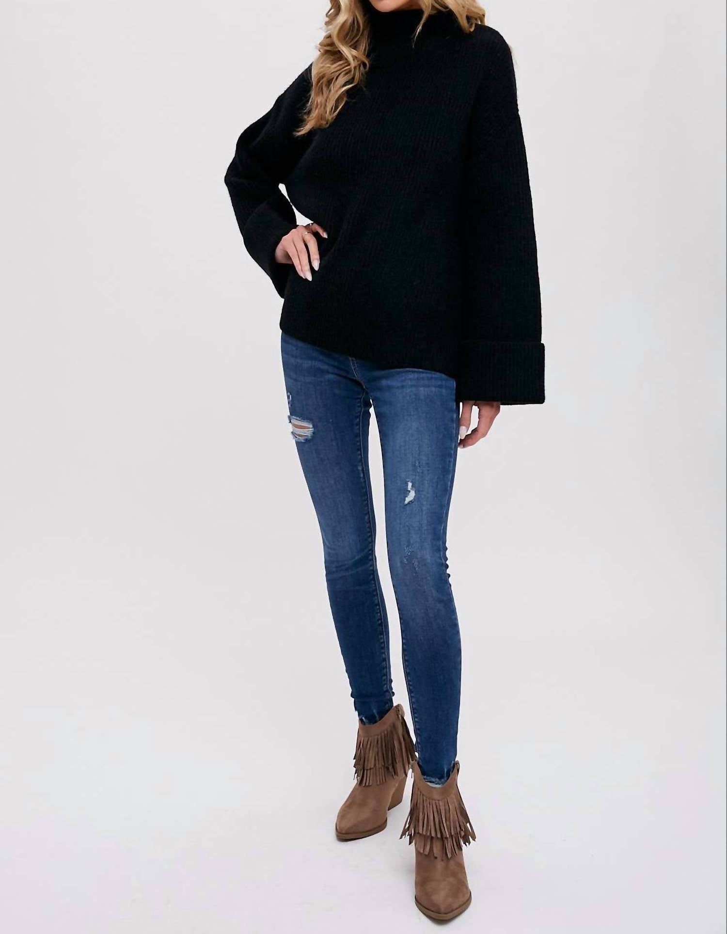 Bluivy - Funnel Neck Sweater