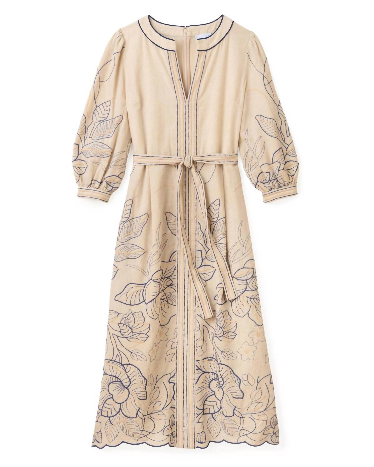Cartolina Nantucket Sandy Midi Dress in natural - women's dress - view 5