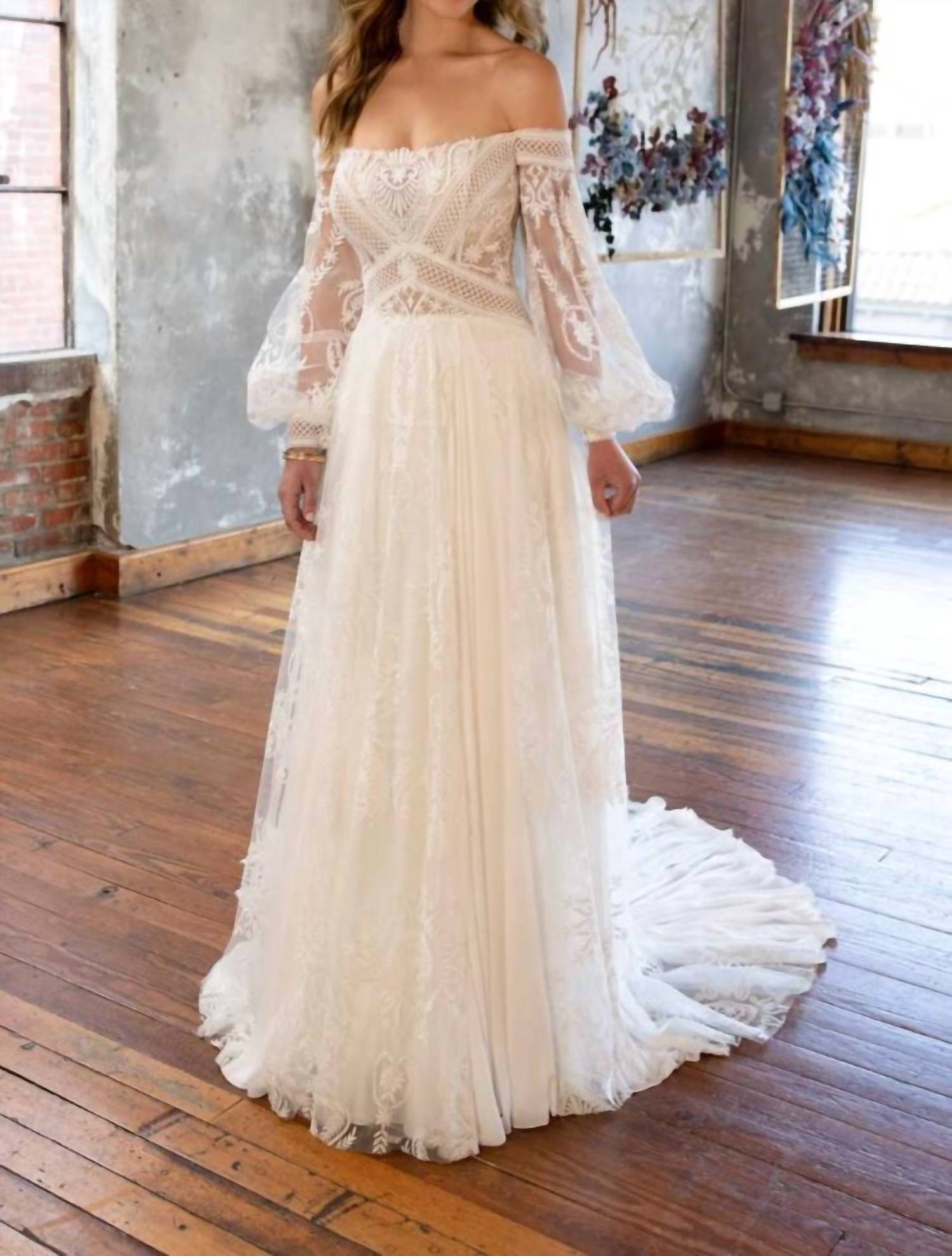 All Who Wander - Maddox Off-The-Shoulder Dress