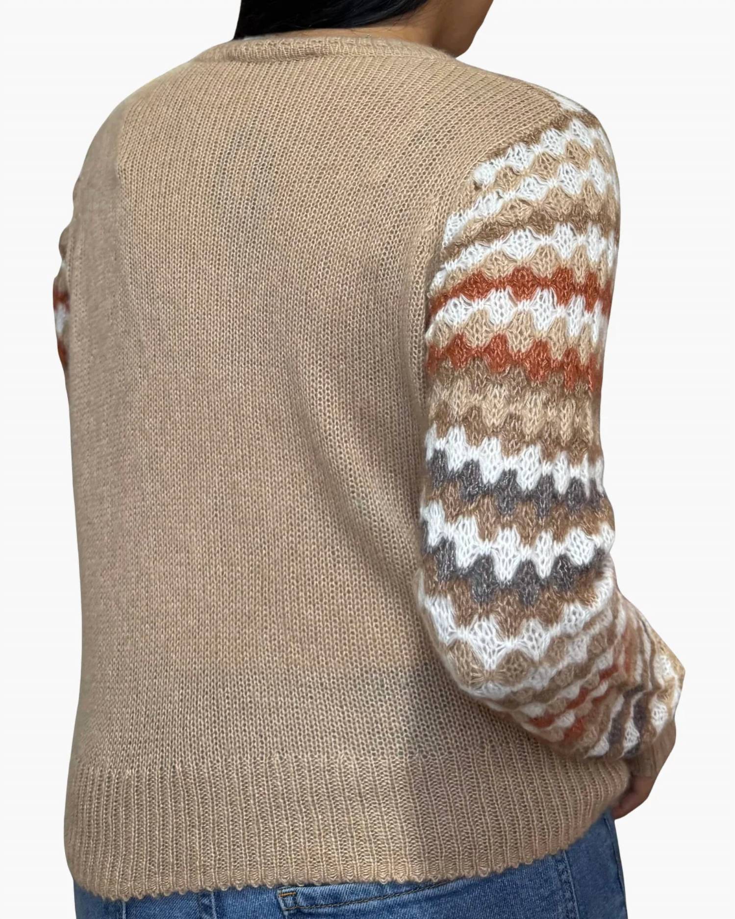 Autumn Cashmere - Fancy Stitch Crew Neck Sweater