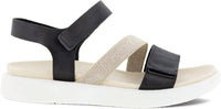 ECCO Women's Flowt 2 Band Sandal in black 1 - women's sandal