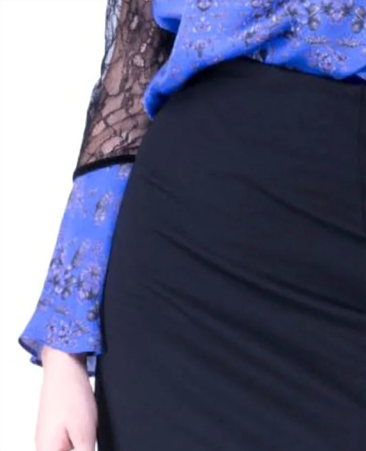 Analili Hallie Skirt in black - women's skirt - detail view