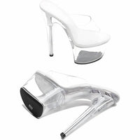 Wuxin H&P - Women's Platform Heel Open Toe Slide On High Heels Shoes