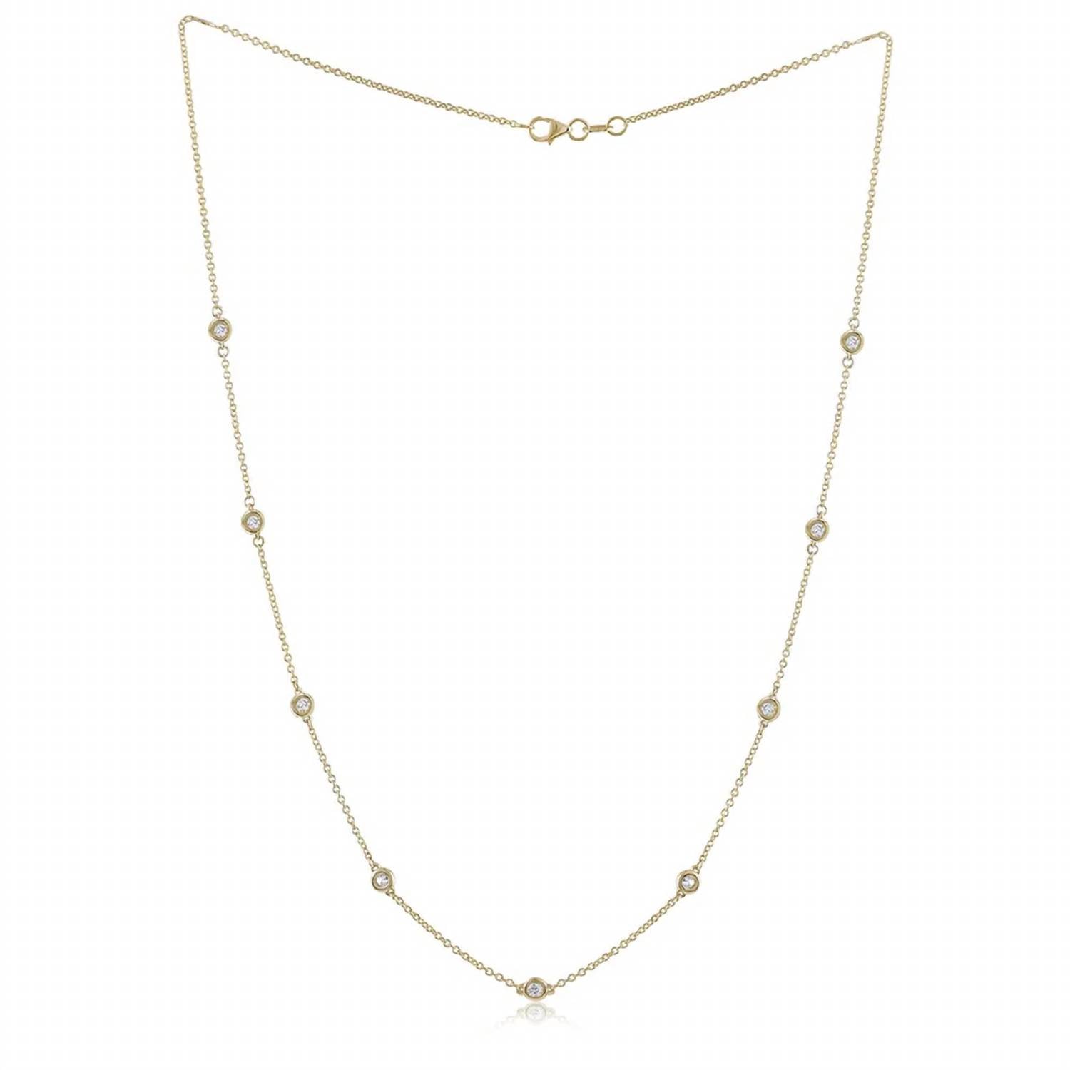 Diana M Jewels - Women's Diamonds By The Yard Necklace