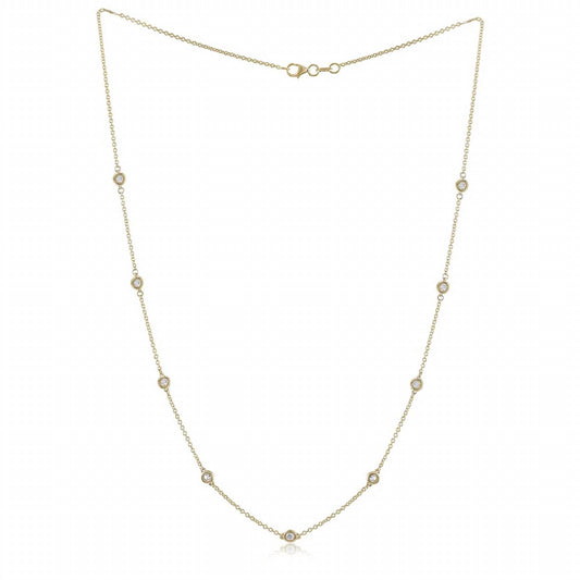 Diana M Jewels - Women's Diamonds By The Yard Necklace