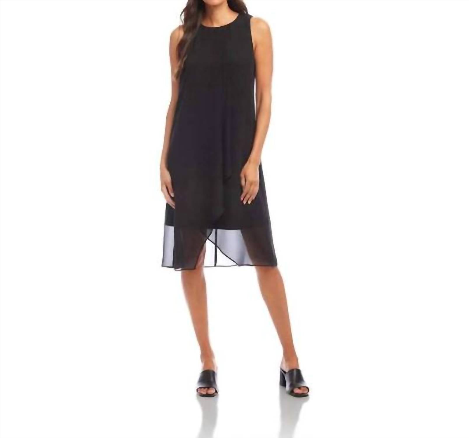 Karen Kane Crossover dress in black - women's dress