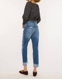 Kancan - Eloise Essentials High Rise Straight Leg Jeans