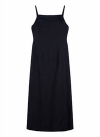 Tela Women's Ninfa Midi Dress in black - women's dress - detail view