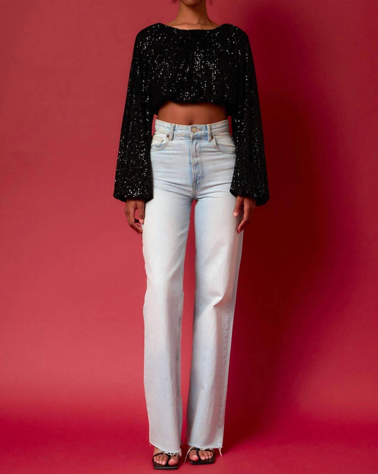 Endless Rose - Sequins Blouson Blouse