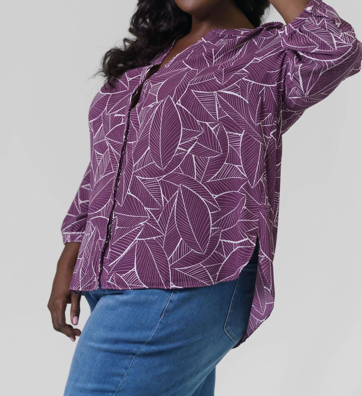 Nydj - Pintuck Button Down Blouse - Plus