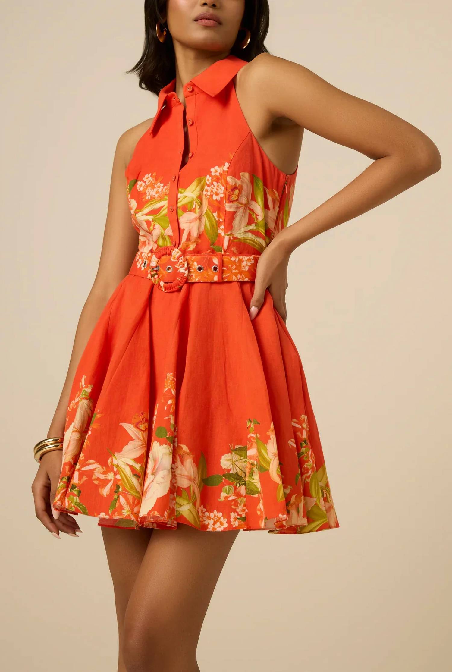 Hemant & Nandita - Halter Neck Mini Dress