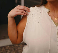 Dex - Beaded Trim Blouse