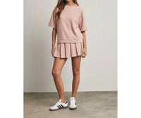 Wishlist - Ribbed Knit Half Sleeve Top
