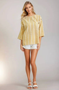 Doe And Rae - Drop Shoulder Checker Top