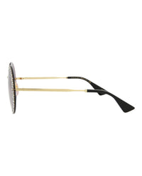 Gucci - Women's Round-frame Metal Sunglasses