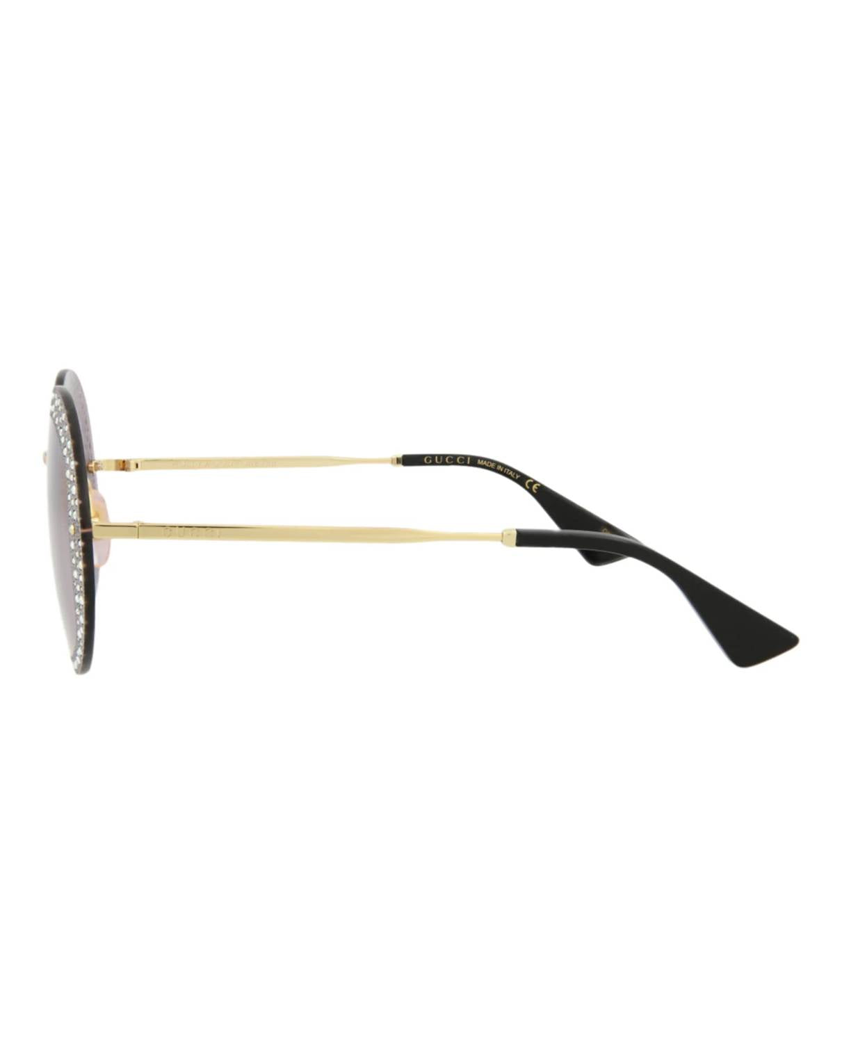Gucci - Women's Round-frame Metal Sunglasses