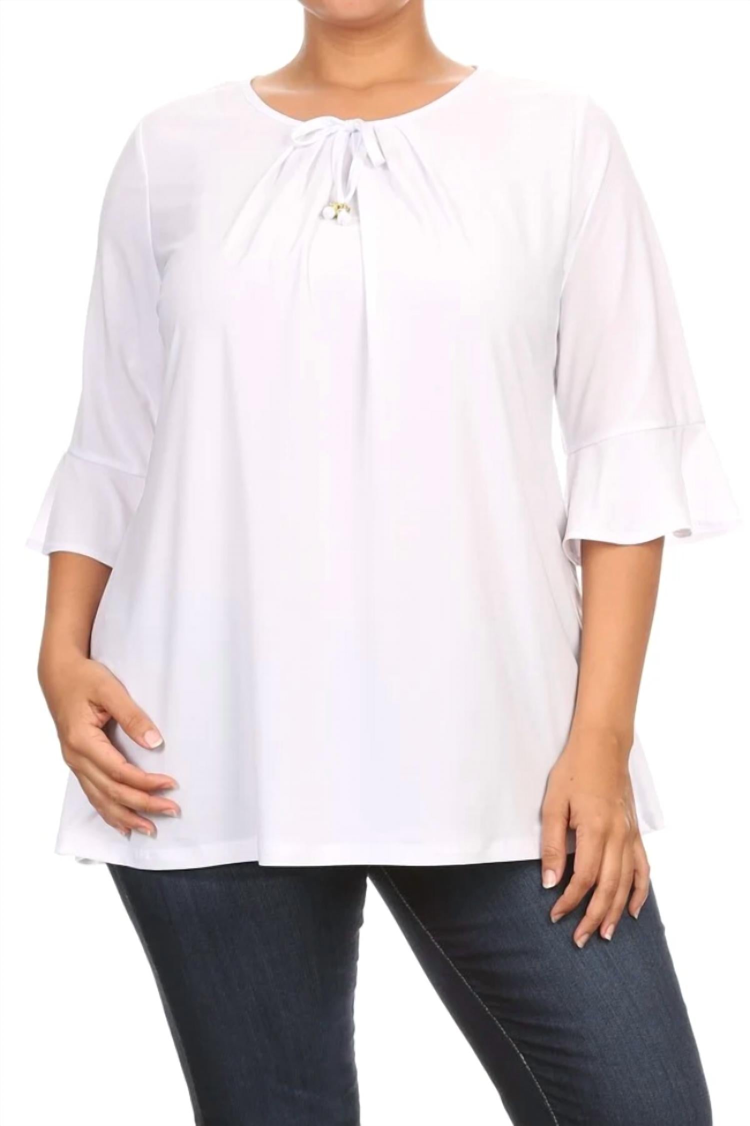 Peek-A-Boom - Women's Ruffle Top