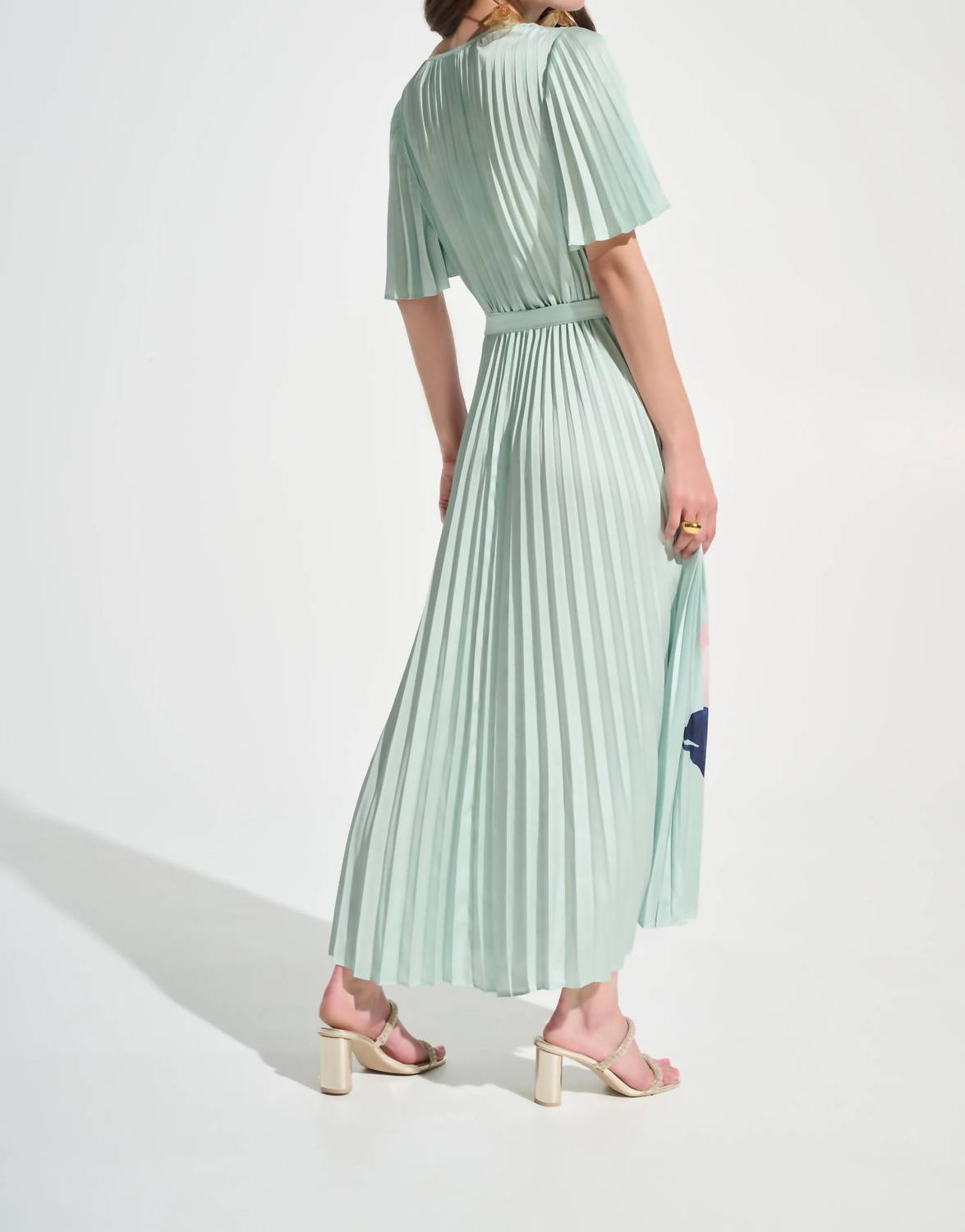 Joseph Ribkoff - Satin Floral Print Fit And Flare Dress