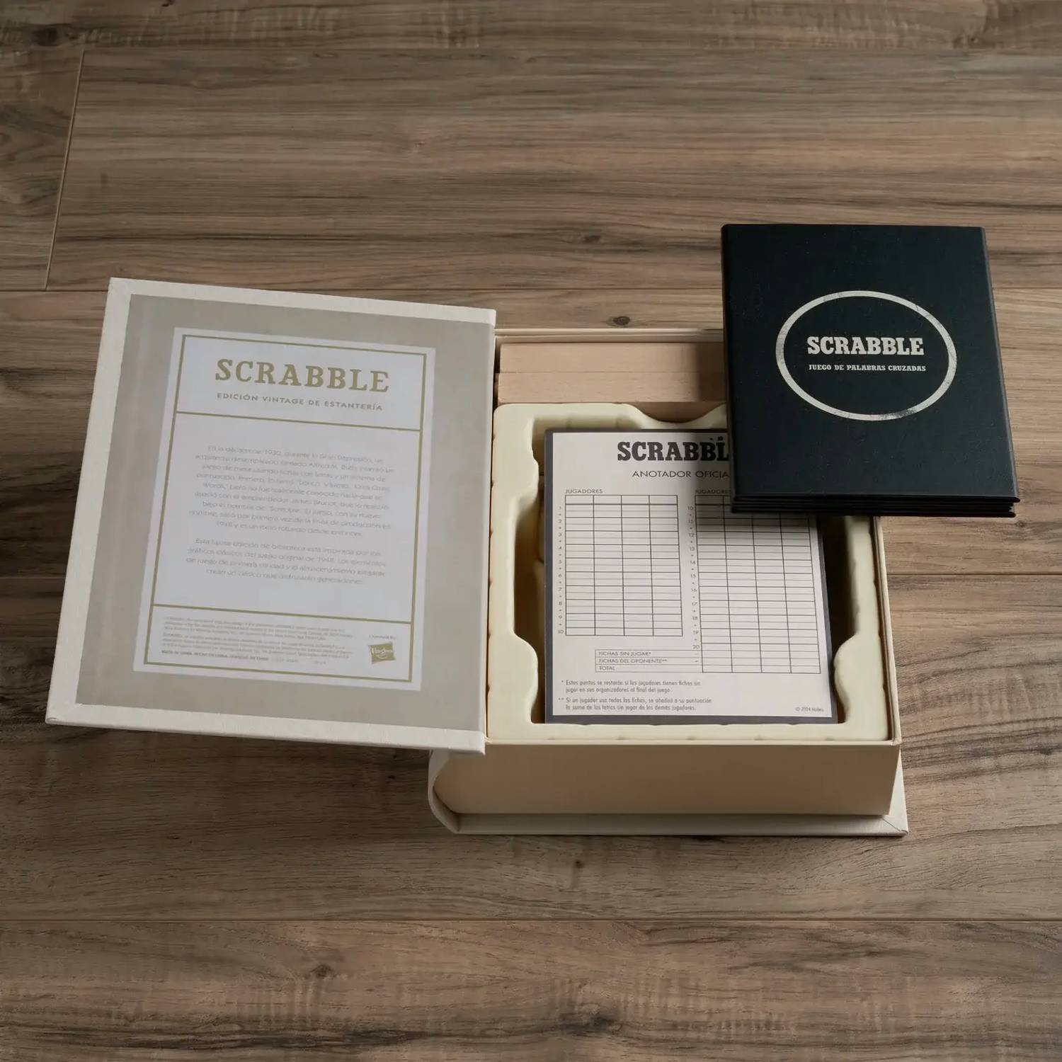 Ws Game Company - Scrabble Spanish Vintage Bookshelf Edition Game