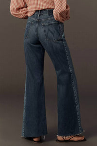 Mother The Tux Sidestepper Sneak Fray Jeans in double take - women's jeans - view 4