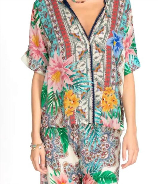 Johnny Was - CLOVER BUTTON DOWN SHIRT