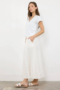 Lamade - Suri Deep V-neck Heavy Slub Tee