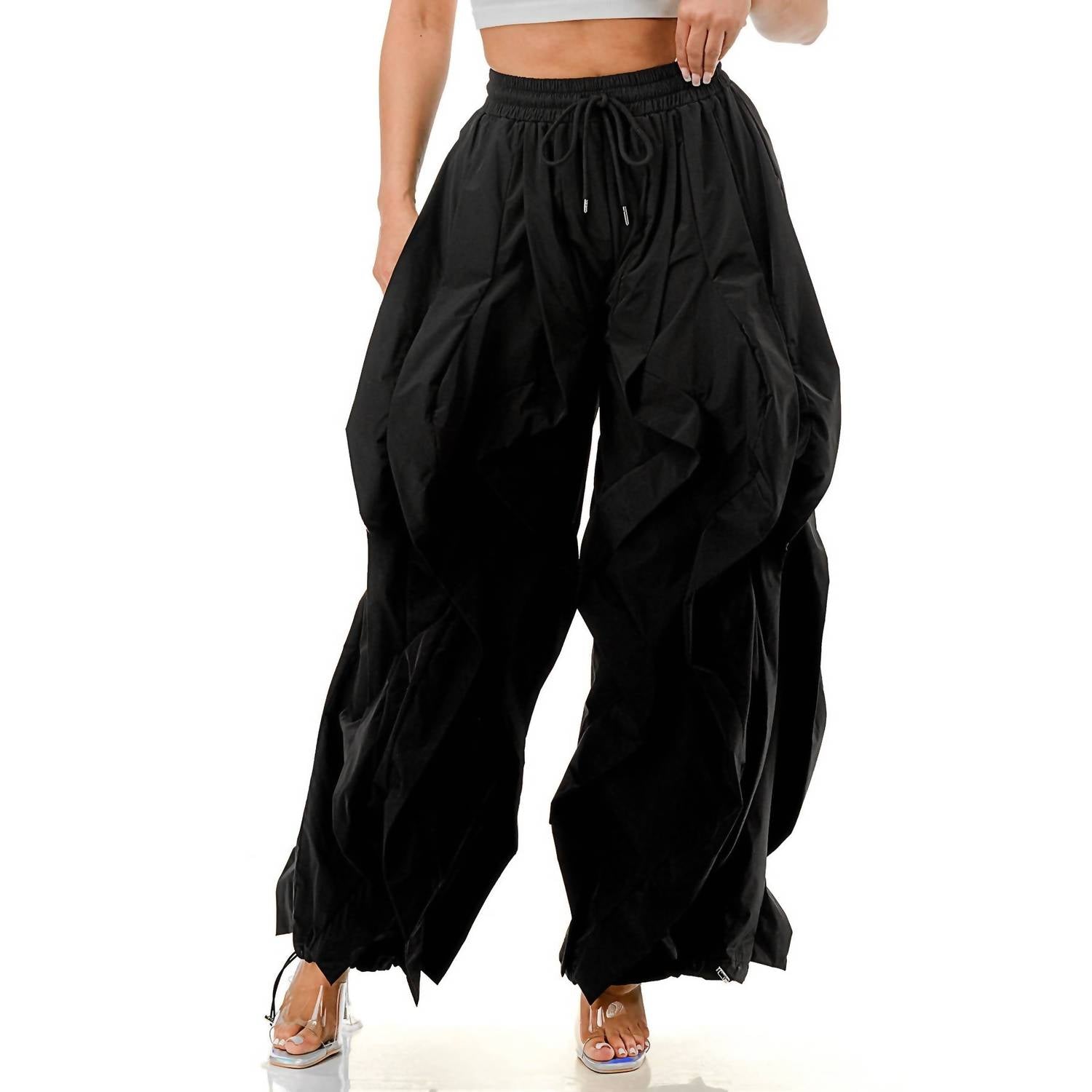 Highlight - Cascading Plus Oversized Wide Leg Pants