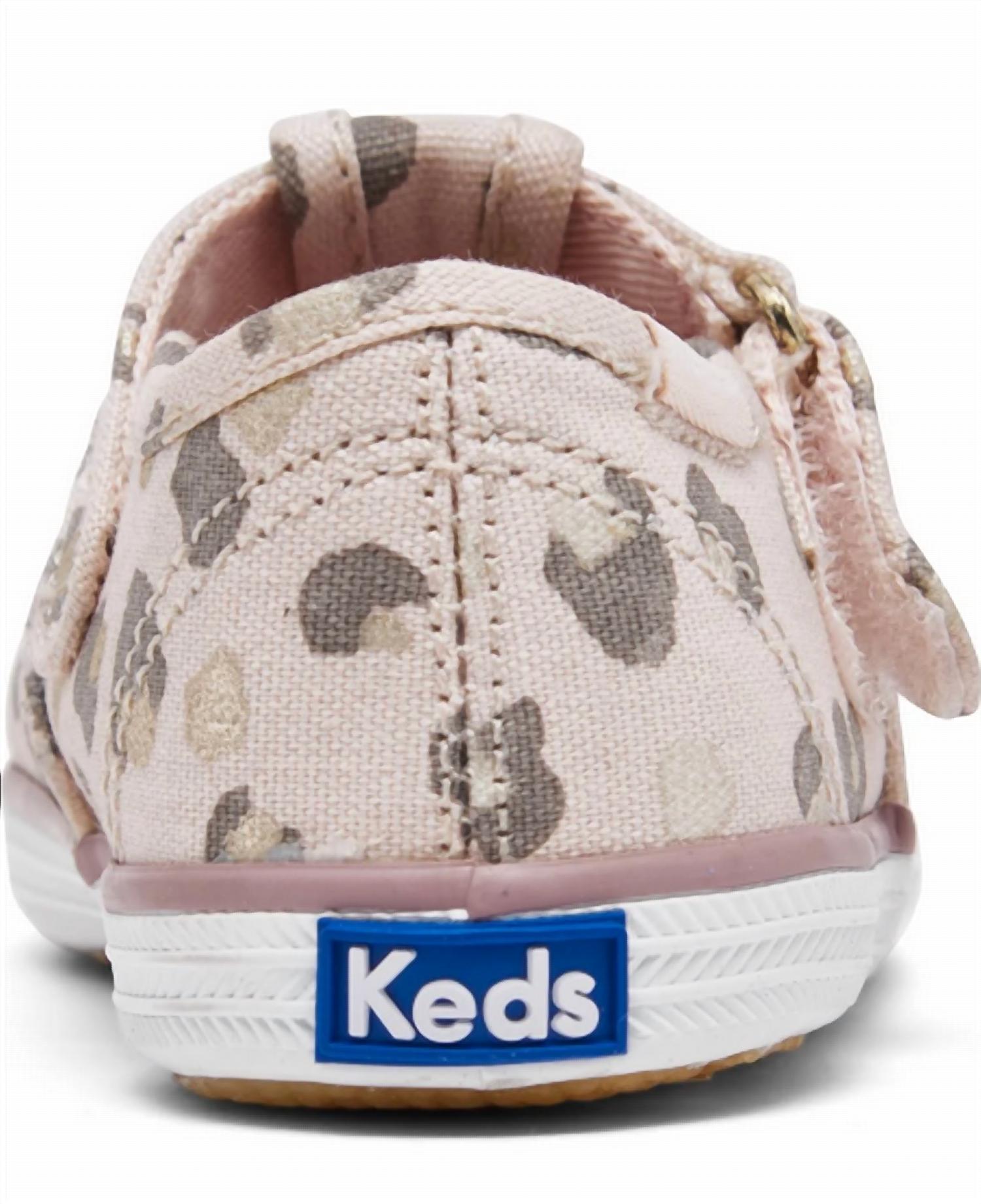 Keds Infant Or Toddler T-strap Casual Sneakers in champion leopard - kids' sneaker - view 5