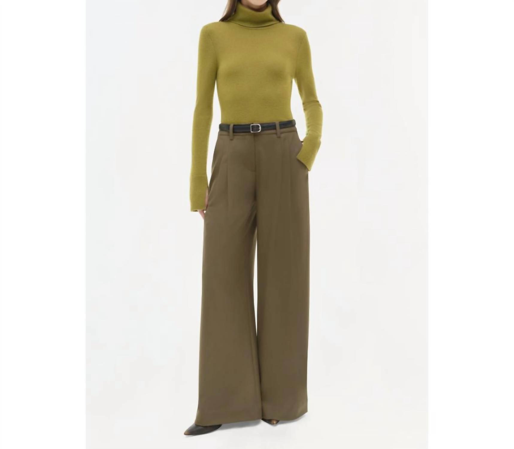 SIMKHAI Clayton Wide Leg Pant in alligator - women's pants