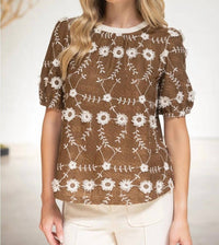 Coquette - Lillian Embroidered Top