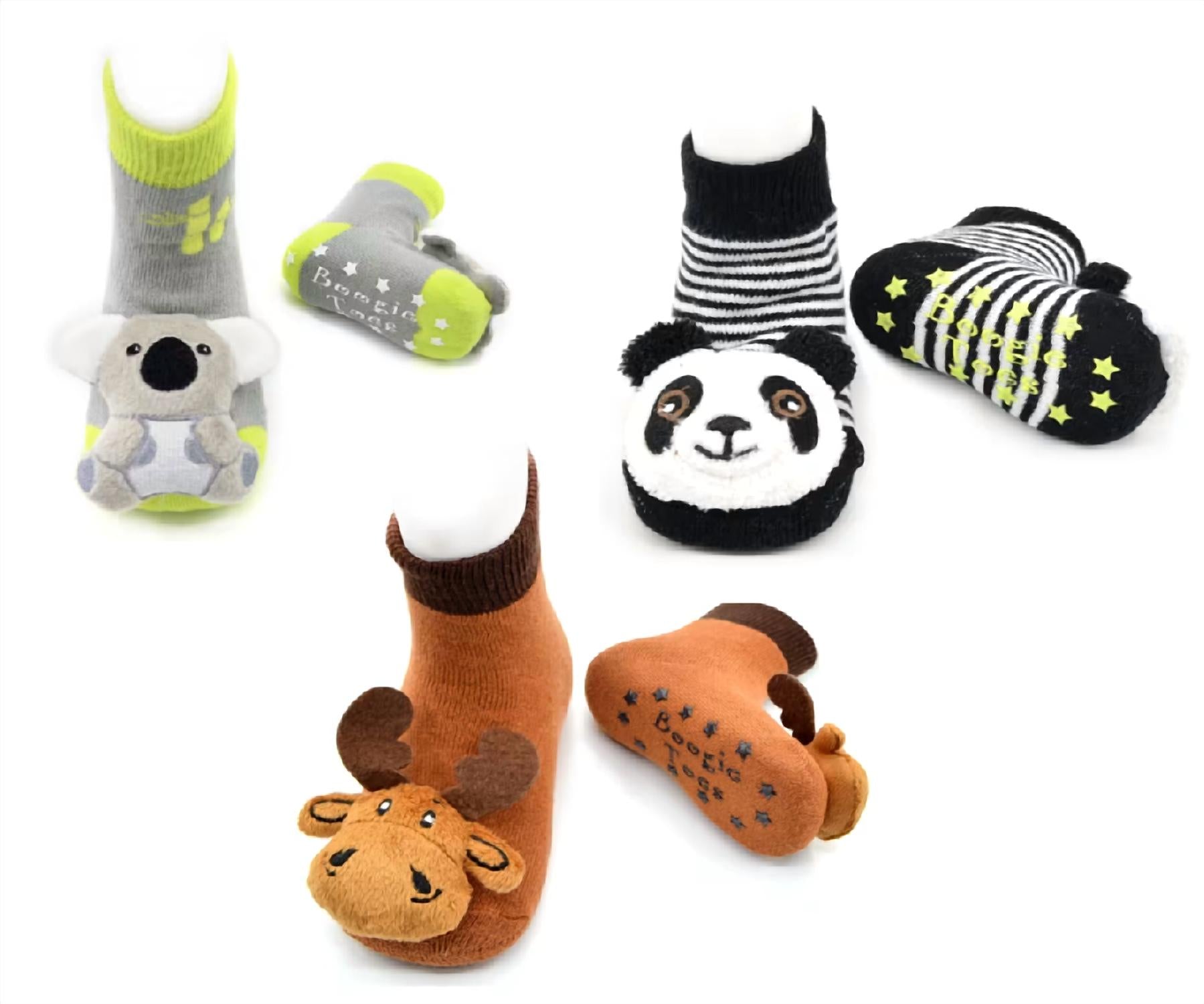 Liventi Inc. - Kids Boogie Toe Rattle Socks - Set Of 3