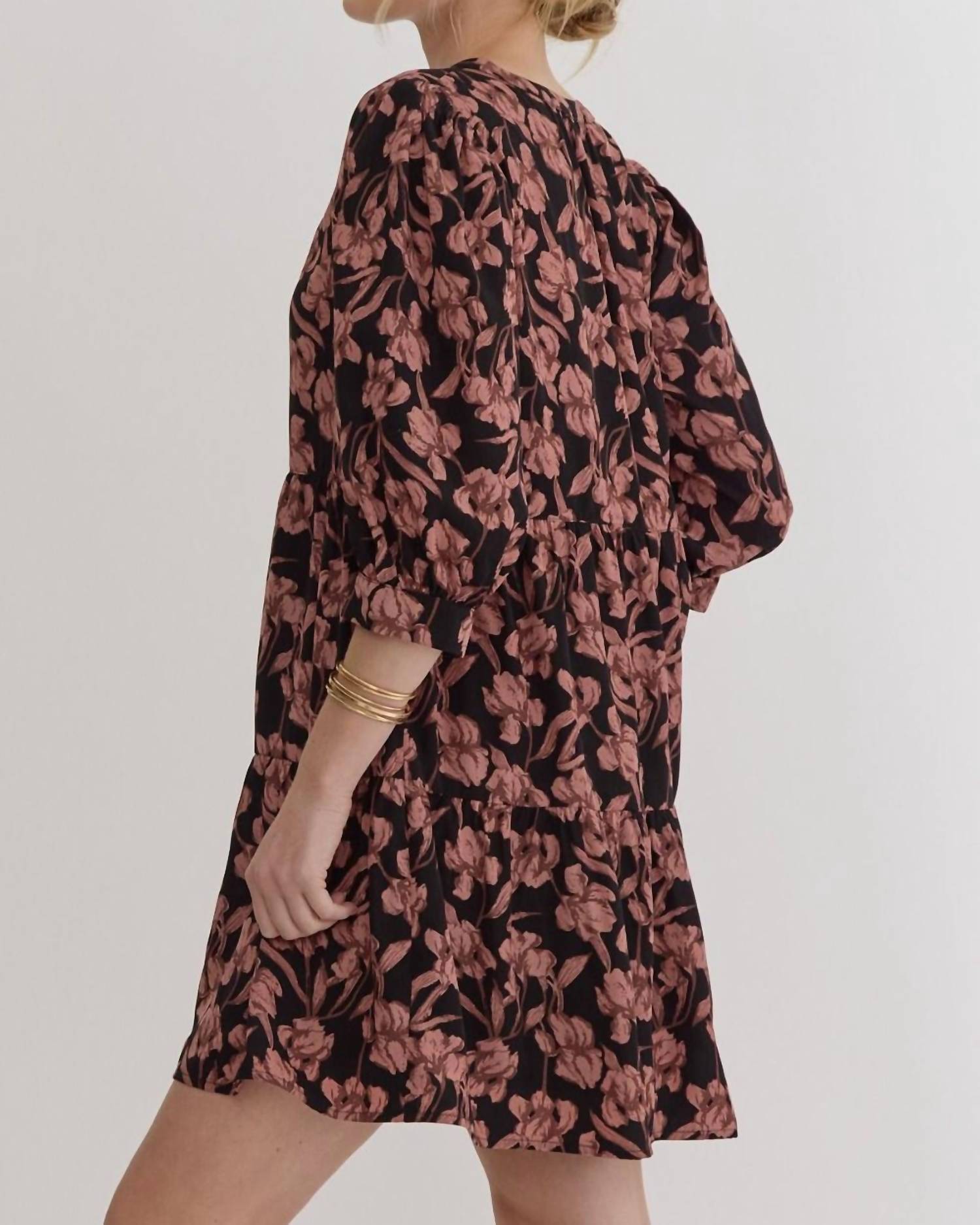 Entro - Wild Rosette Floral Dress