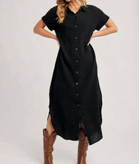 Bluivy - Button-up Shirt Dress