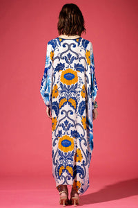 Urbanista - Mazarine Zinnia Floral Kaftan Dress