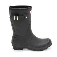 HUNTER Women's Original Short Rain Boots in black 1 - women's shoe - alternate view